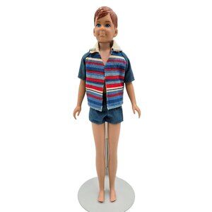 Vintage 1963 Ricky Barbie Doll Skipper Boyfriend Freckled Freckles Boy Straight